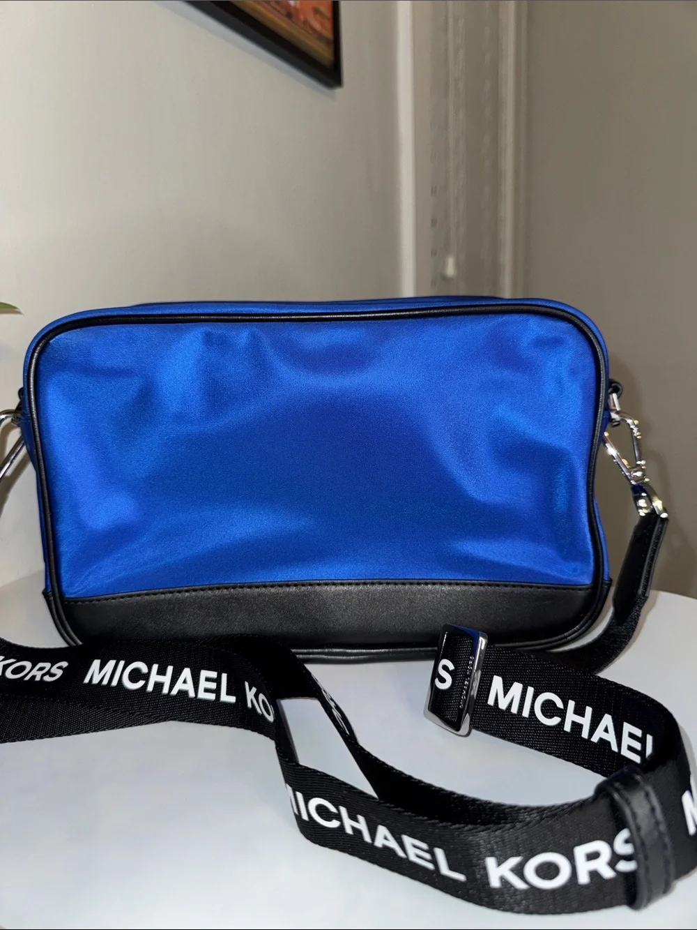 Michael Kors Sport Medium Camera Crossbody Bag - Electric Blue